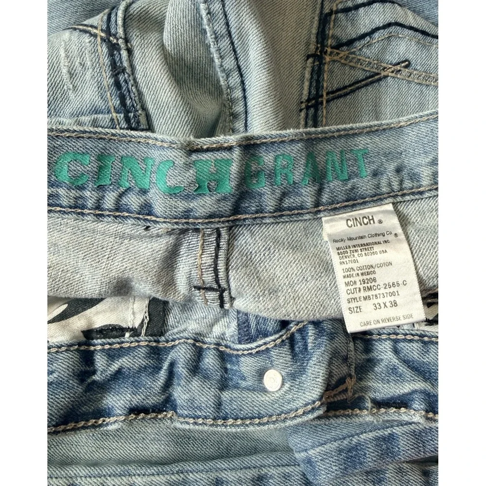 CINCH Grant - Men's Relaxed Straight Leg Western Denim Jeans MB78737001 - 33x38